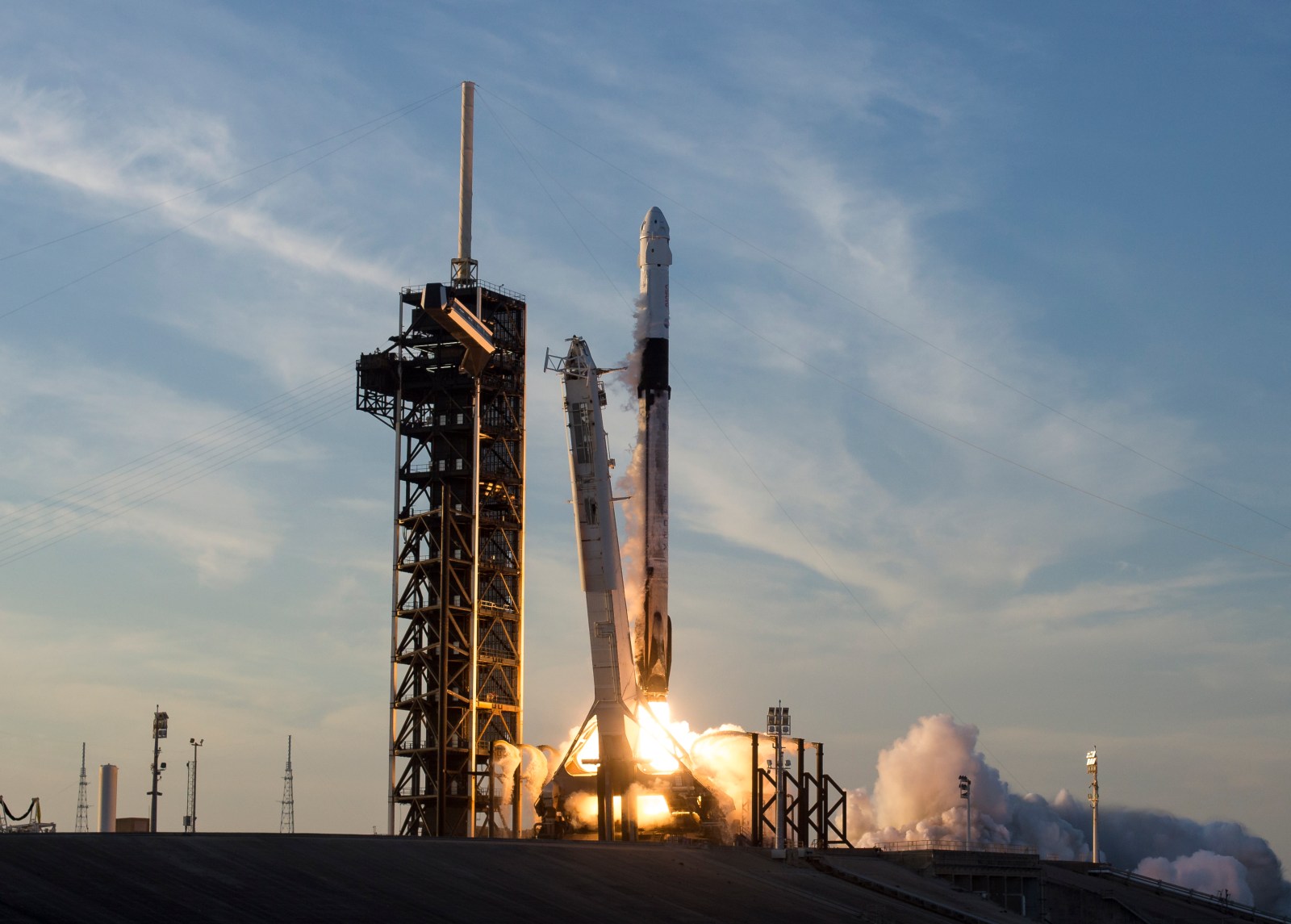 2025년 3월 14일 Crew-10 팰컨 9 발사 자료사진, NASA Aubrey Gemignani